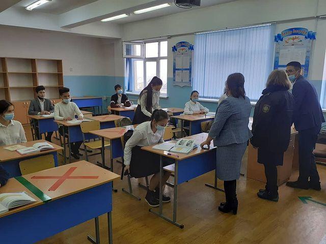 "Шамалған бекетіндегі жаңа қазақ орта мектебі"коммуналдық мемлекеттік мекемесінде мектеп инспекторымен бірге рейд жұмыстары жүргізілд