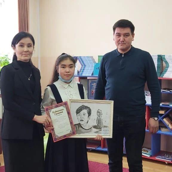"Әбіш Кекілбаев оқулары" Аудандық Әбіш оқулары сайысы өткізіліп нәтижесінде "Ә. Кекілбаев шығармаларын иллюстрациялық сурет салу" номинациясы бойынша 8е сынып оқушысы Қошқарбаева Эльвира 2 орын иеленді.
